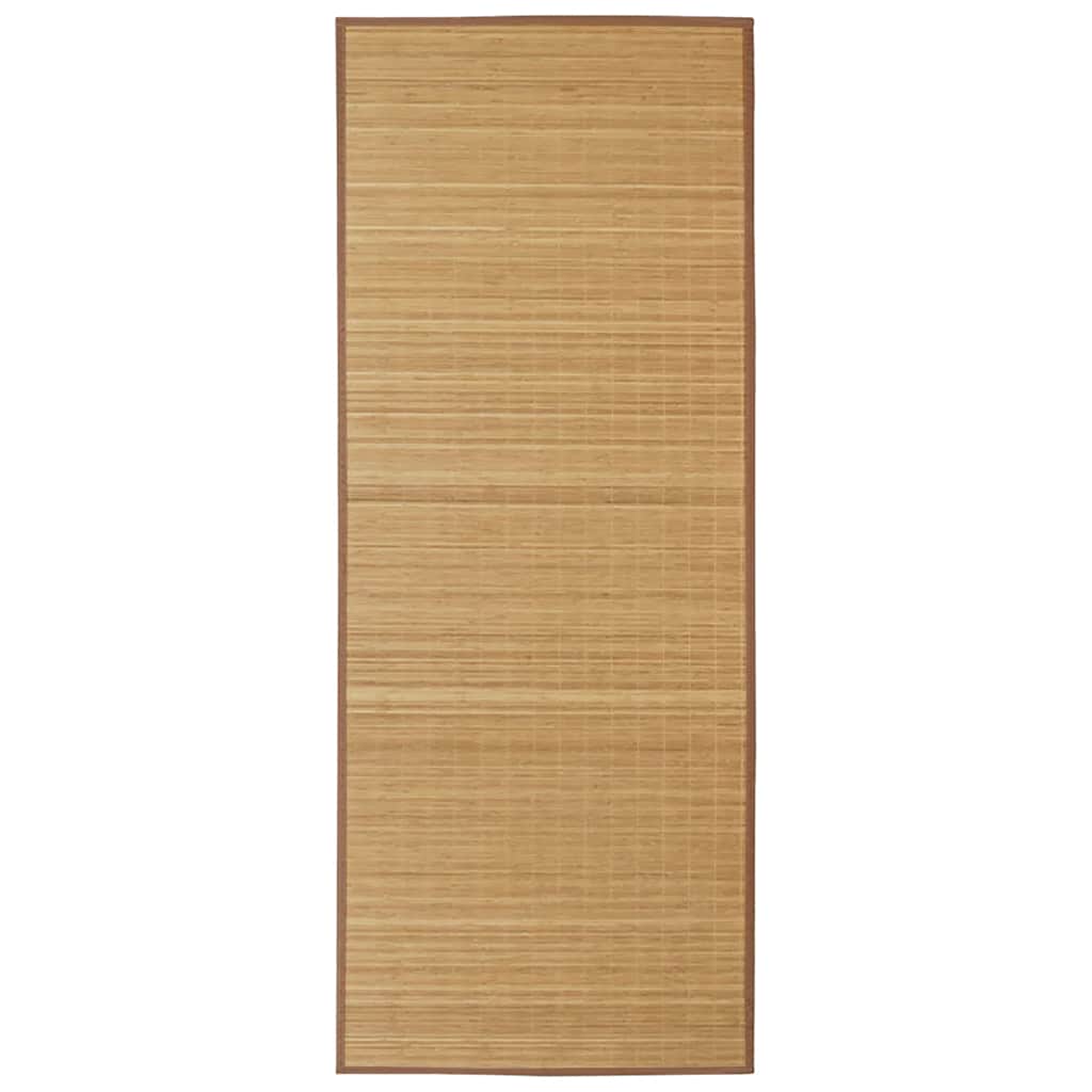 Rectangular Brown Bamboo Rug 150 x 200 cm