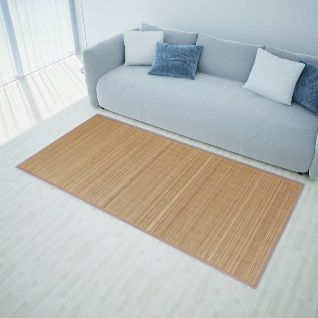 Carpet | Brown | Bamboo, Polypropylene, PVC | 150 x 200 cm | Area Rugs