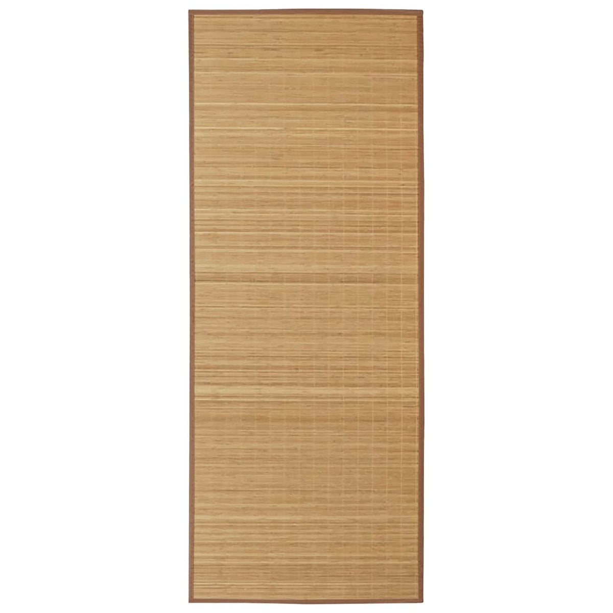 Rectangular Brown Bamboo Rug 150 x 200 cm