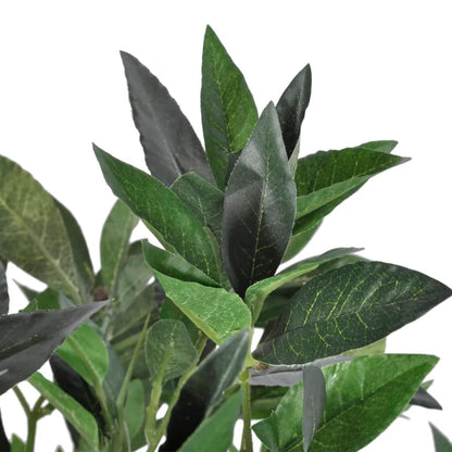 Artificial Bay Tree with Pot 120 cm, featuring 546 detailed polyester leaves for a realistic look, perfect for enhancing your home decor in living rooms or entryways.