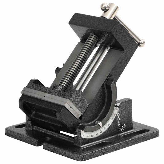 141313 vidaXL Manually Operated Tilting Drill Press Vice 110 mm