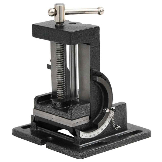 141313 vidaXL Manually Operated Tilting Drill Press Vice 110 mm