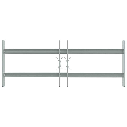 Adjustable Security Grille for Windows with 2 Crossbars 500-650 mm