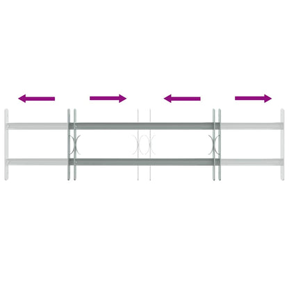 Adjustable Security Grille for Windows with 2 Crossbars 700-1050 mm