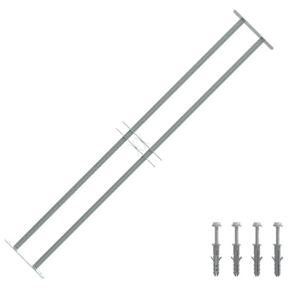 Adjustable Security Grille for Windows with 2 Crossbars 1000-1500 mm