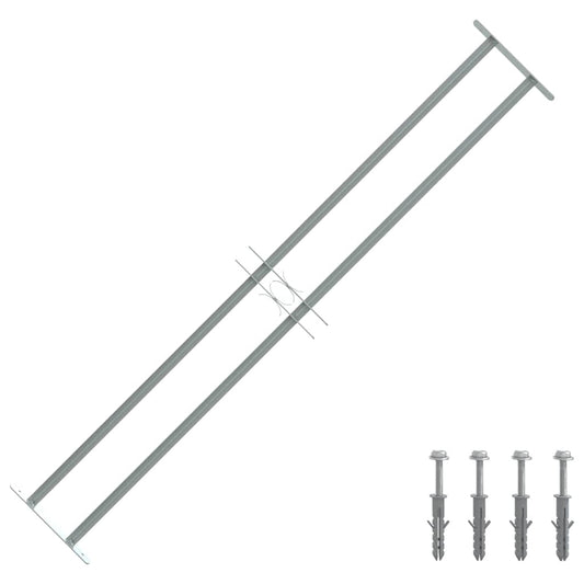 Adjustable Security Grille for Windows with 2 Crossbars 1000-1500 mm