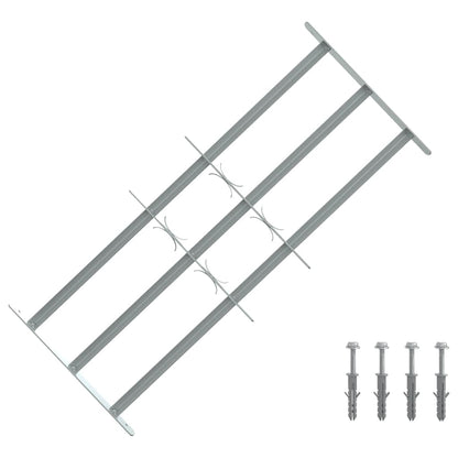 Adjustable Security Grille for Windows with 3 Crossbars 700-1050 mm