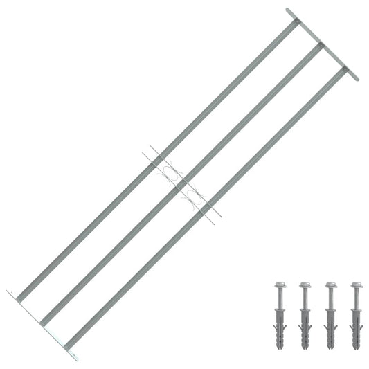 Adjustable Security Grille for Windows with 3 Crossbars 1000-1500 mm