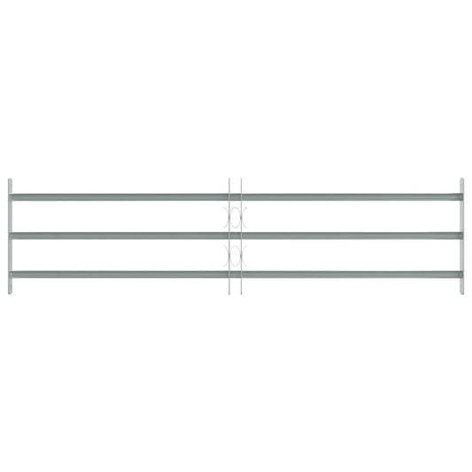 Adjustable Security Grille for Windows with 3 Crossbars 1000-1500 mm