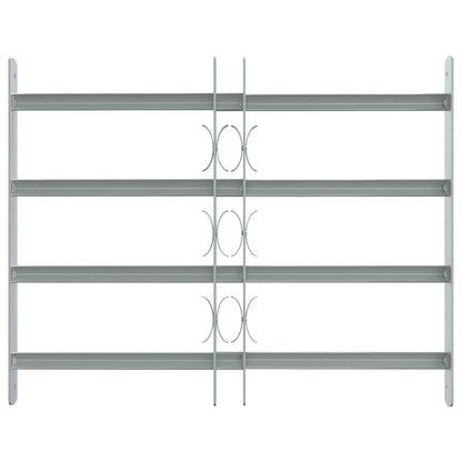 Adjustable Security Grille for Windows with 4 Crossbars 500-650 mm