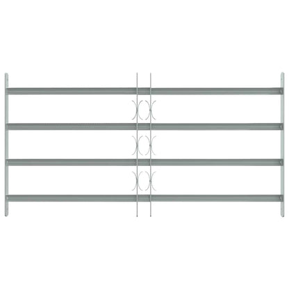 Adjustable Security Grille for Windows with 4 Crossbars 700-1050 mm