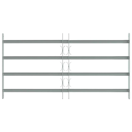 Adjustable Security Grille for Windows with 4 Crossbars 700-1050 mm