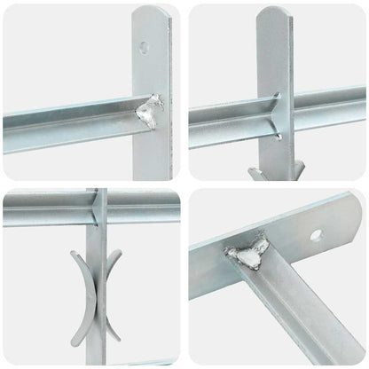 Adjustable Security Grille for Windows with 4 Crossbars 1000-1500 mm
