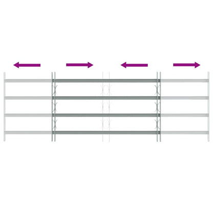 Adjustable Security Grille for Windows with 4 Crossbars 1000-1500 mm