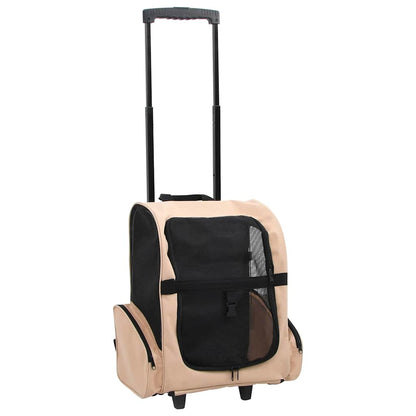 Foldable Multipurpose Pet Trolley Sand