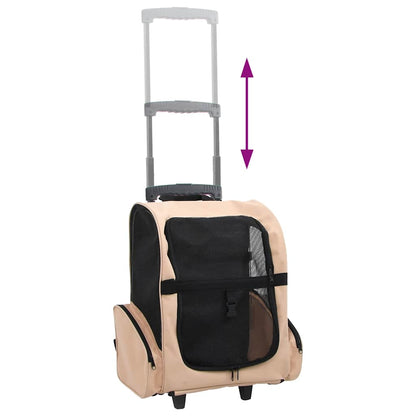 Foldable Multipurpose Pet Trolley Sand