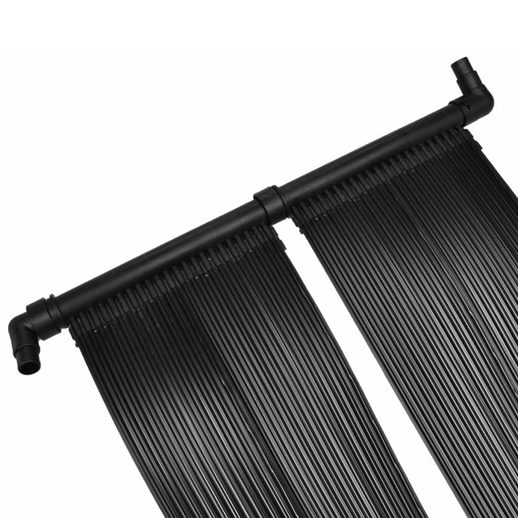 Solar Pool Heater | Set of 2 | Black | Polyethylene | 620 x 75 cm