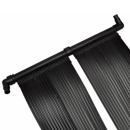 Solar Pool Heater | Set of 2 | Black | Polyethylene | 620 x 75 cm