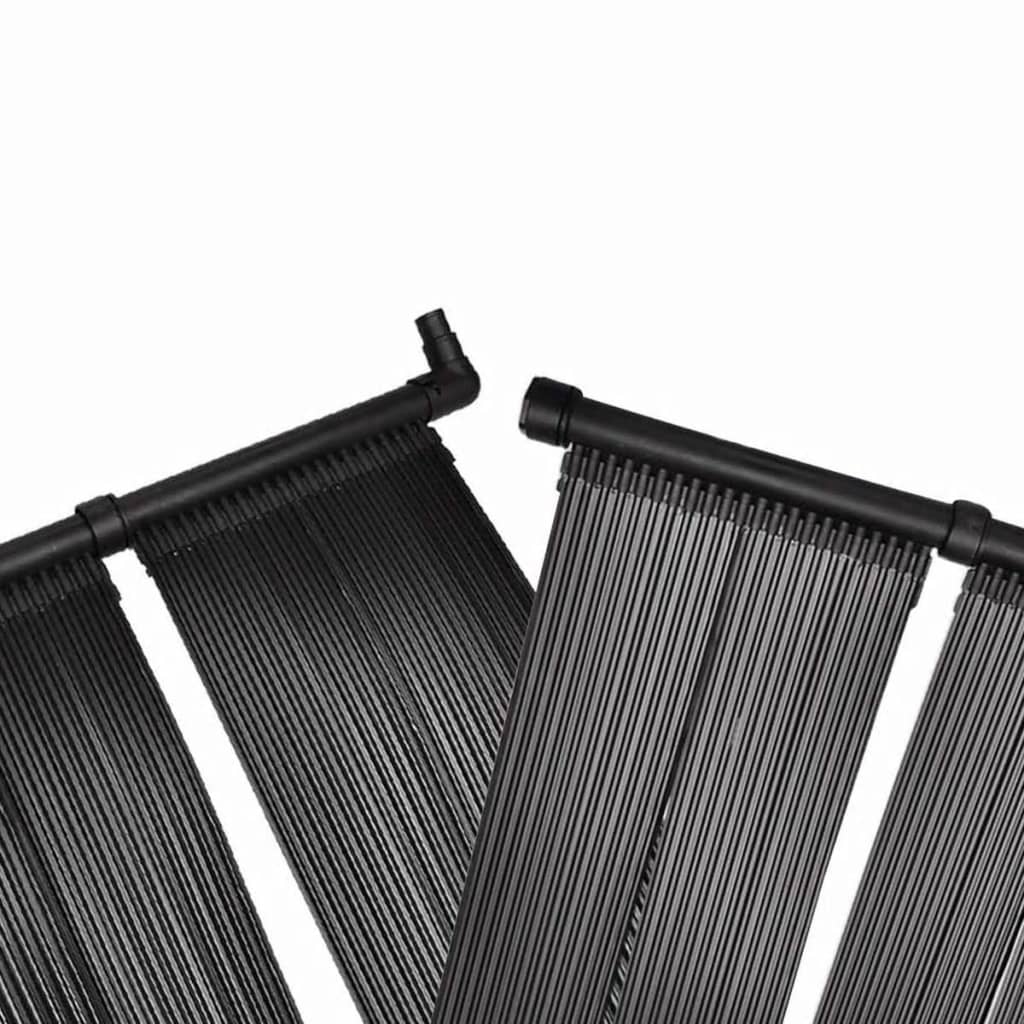 Solar Pool Heater | Set of 2 | Black | Polyethylene | 620 x 75 cm