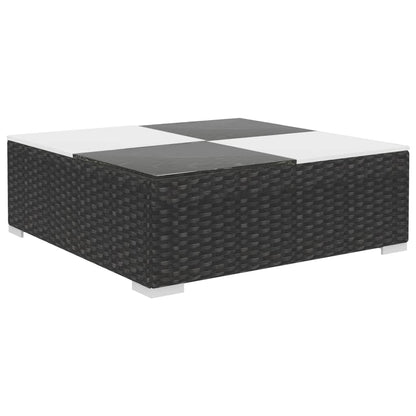 Patio Furniture | Black | Poly Rattan | Large |  Removable Covers