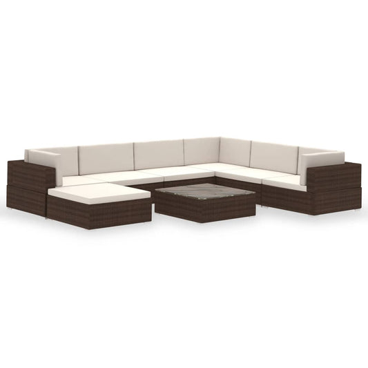 Patio Furniture | Brown | PE Rattan | Set | Modular | Patio Lounge Set