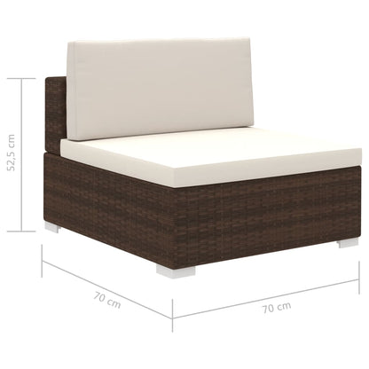 Patio Furniture | Brown | PE Rattan | Set | Modular | Patio Lounge Set