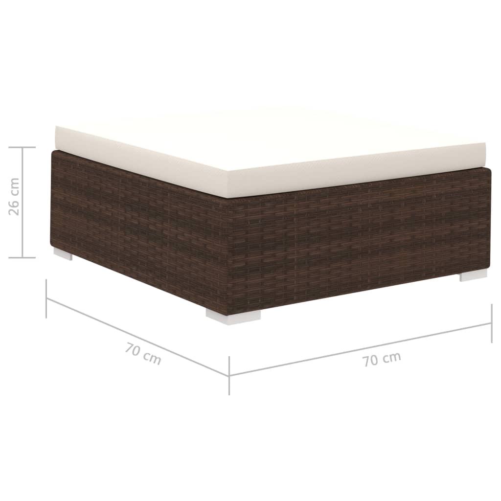 Patio Furniture | Brown | PE Rattan | Set | Modular | Patio Lounge Set