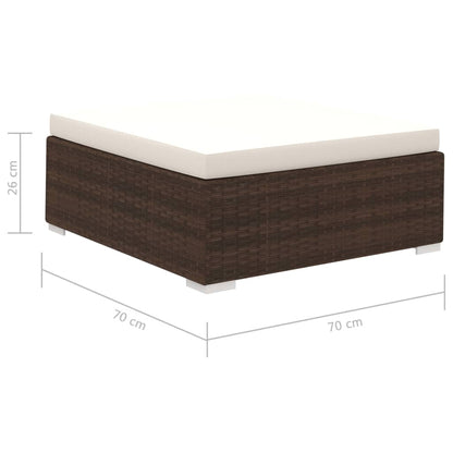 Patio Furniture | Brown | PE Rattan | Set | Modular | Patio Lounge Set