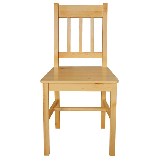Dining Chair | Set of 2 | Natural | Pine wood | Standard | Ergonomic