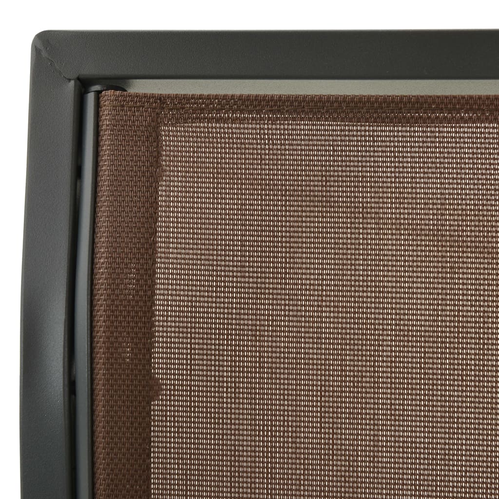 Garden Swing Bench with Canopy Coffee