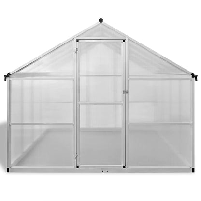 Reinforced Aluminium Greenhouse with Base Frame 9.025 m²