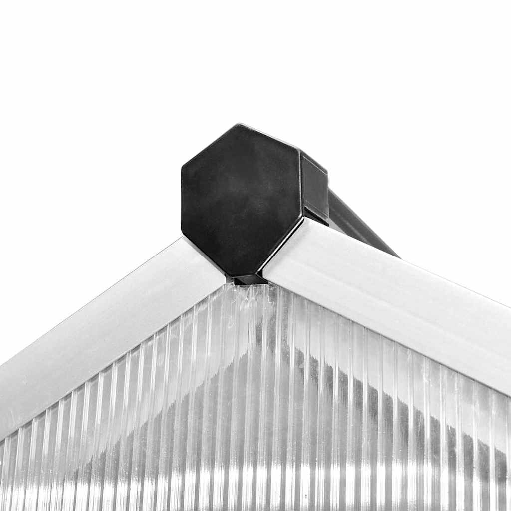 Reinforced Aluminium Greenhouse with Base Frame 9.025 m²