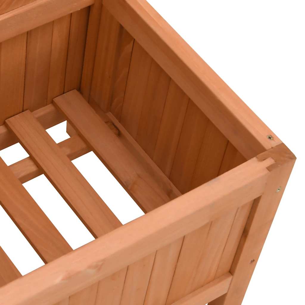 Planter with Trellis 40x30x135 cm Solid Wood Fir