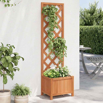 Planter with Trellis 40x30x135 cm Solid Wood Fir
