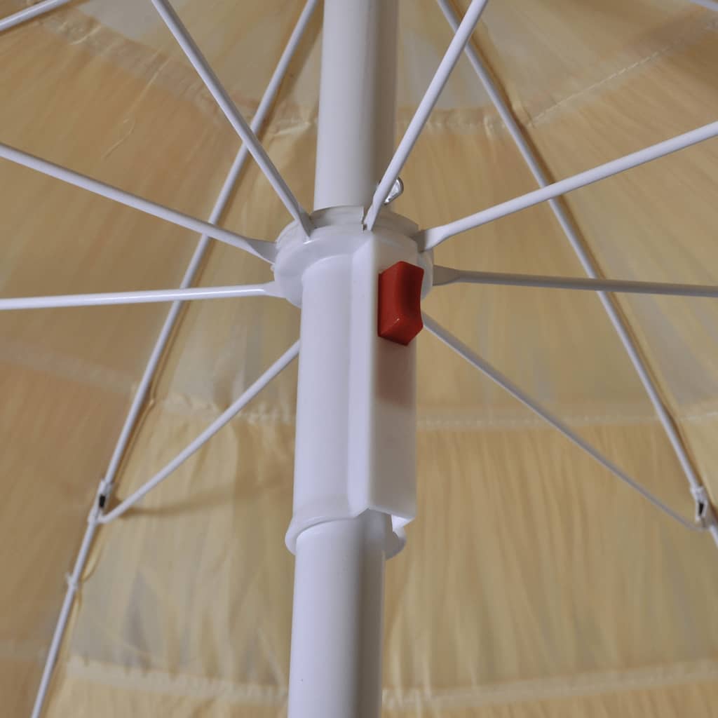 Beach Parasol | Beige | Polyester | Medium | Tiltable | Beach Parasol