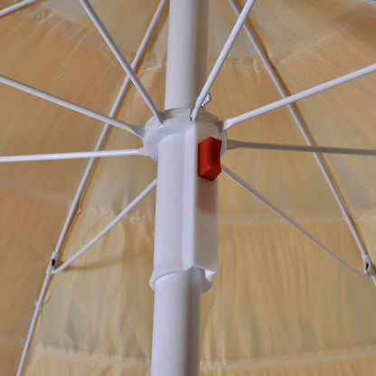 Beach Parasol | Beige | Polyester | Medium | Tiltable | Beach Parasol