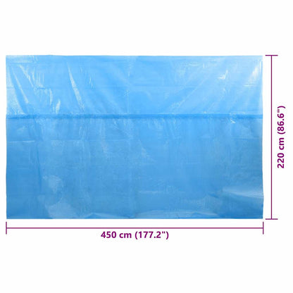 Rectangular Pool Cover 450 x 220 cm PE Blue