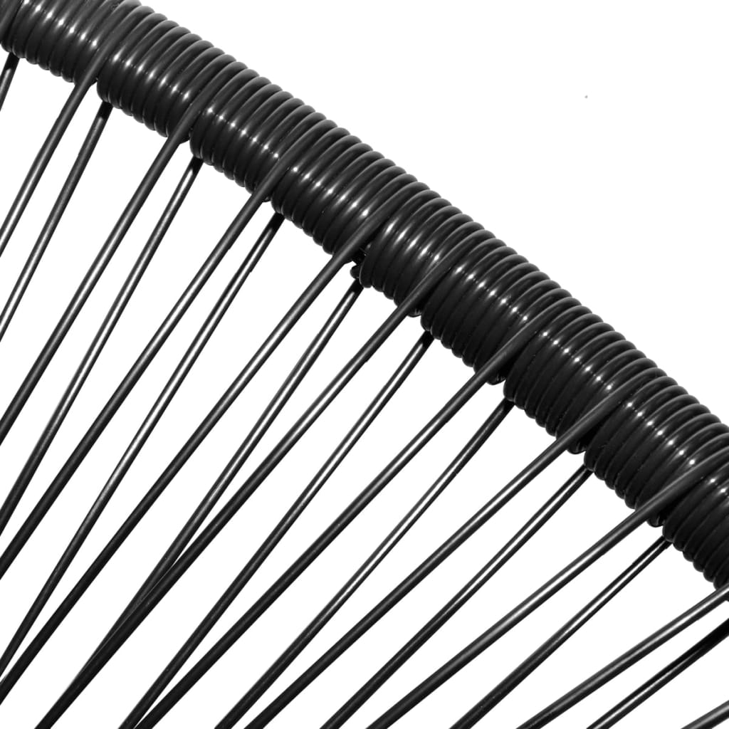 Chair | Black | Poly Rattan | Standard | Durable | Chair | Oval