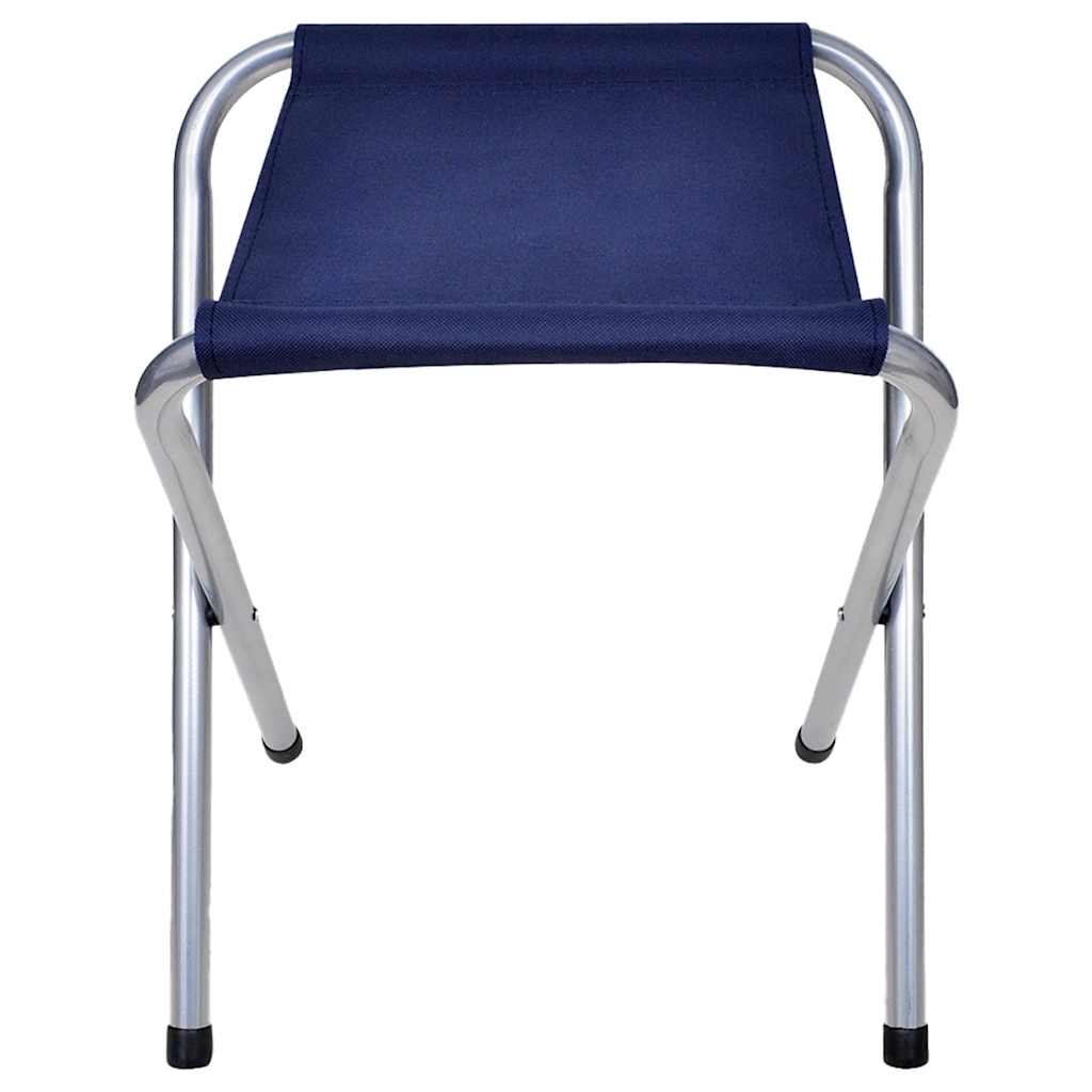 Foldable Camping Table Set with 6 Stools Height Adjustable 180x60cm