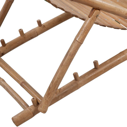 Sun Lounger | Natural Bamboo | Bamboo | Full size | Foldable