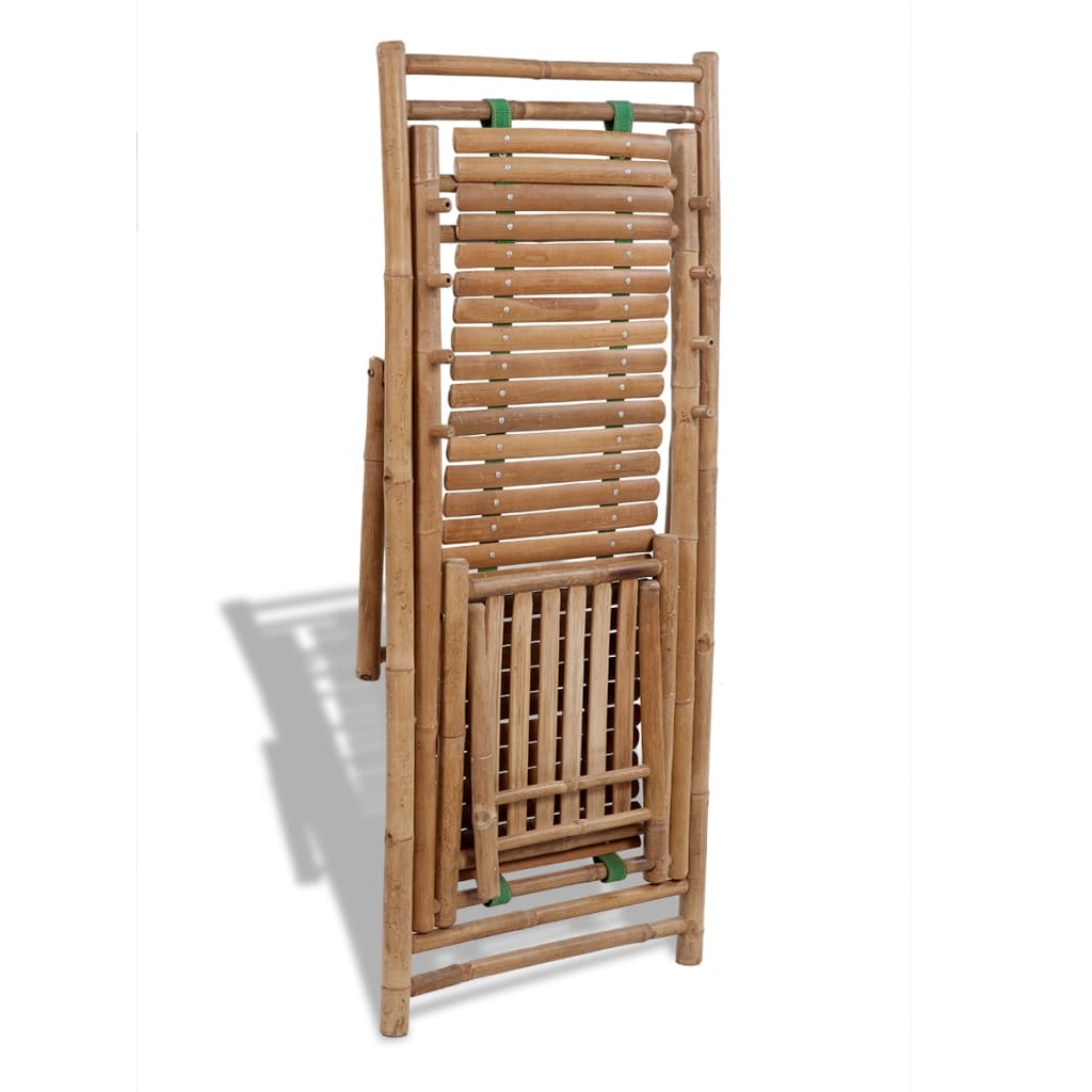 Sun Lounger | Natural Bamboo | Bamboo | Full size | Foldable