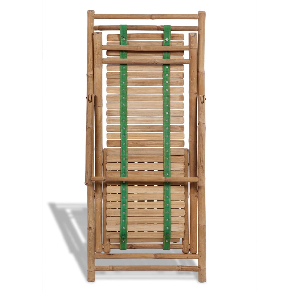 Sun Lounger | Natural Bamboo | Bamboo | Full size | Foldable