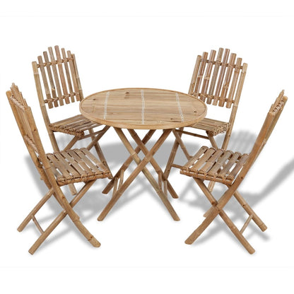 Garden Furniture Set | Natural Bamboo | Solid Bamboo | Medium | Foldable