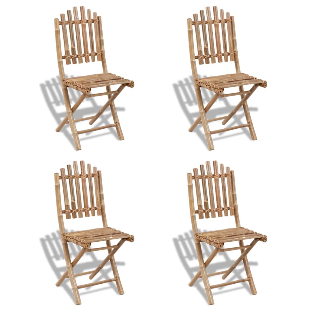 Garden Furniture Set | Natural Bamboo | Solid Bamboo | Medium | Foldable