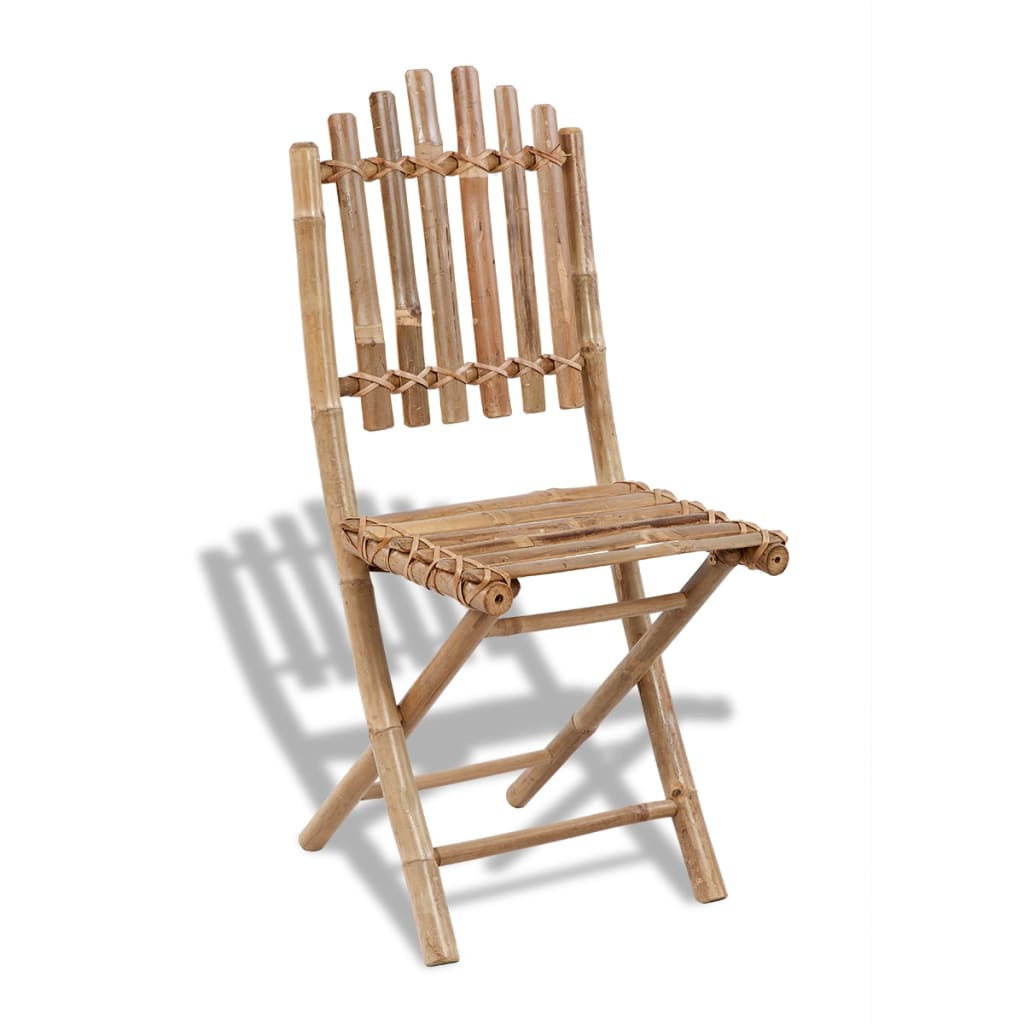 Garden Chair | Set of 2 | Bamboo | Solid bamboo | Medium | Foldable