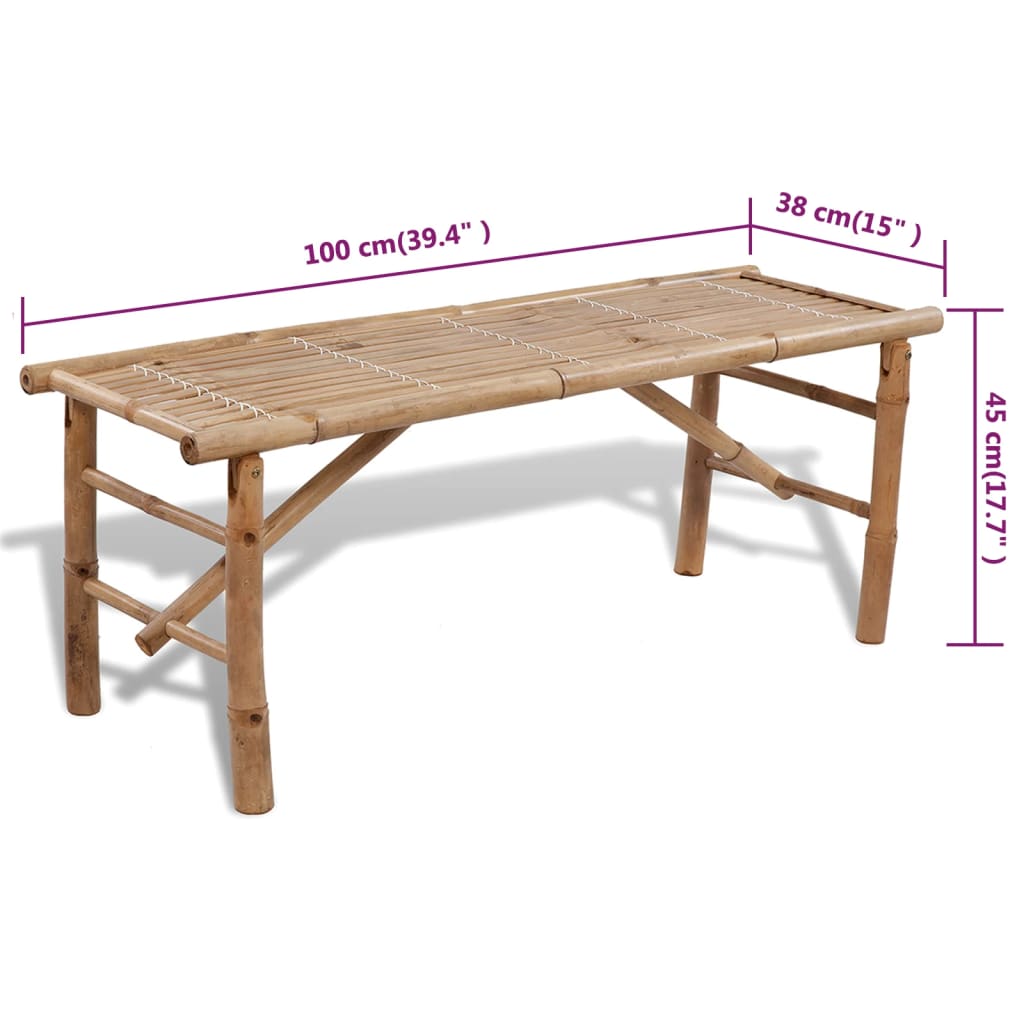 Patio Furniture | Natural Bamboo | Bamboo | Small | Foldable