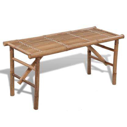 Garden Bench | Natural Bamboo | Bamboo | Medium | Foldable