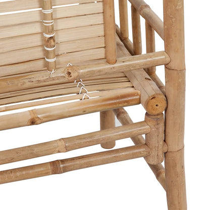 Garden Bench | Natural Bamboo | 120 cm wide | Sturdy | Garden Bench