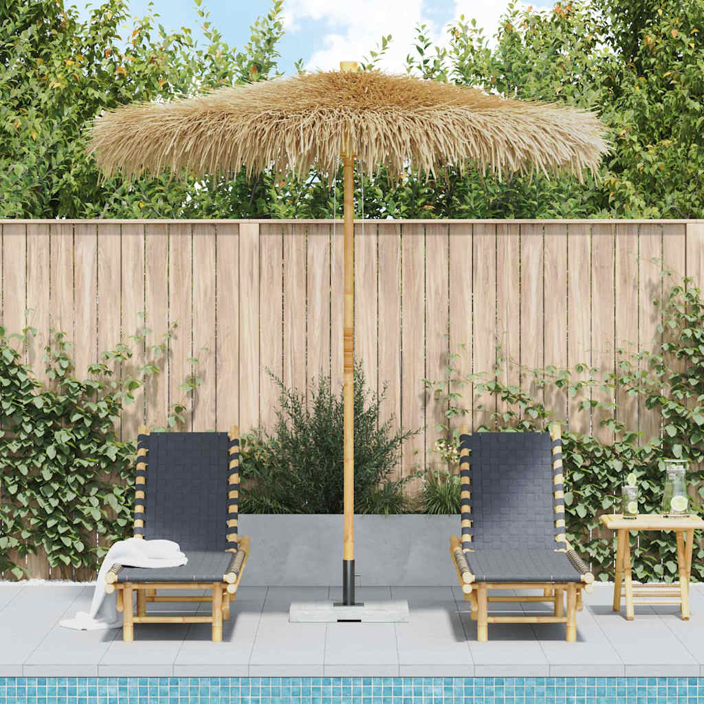 Garden Parasol | Brown | Bamboo pole, Banana leaf roof | 270 cm diameter