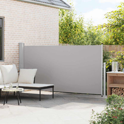 41546 vidaXL Patio Retractable Side Awning 160 x 300 cm Grey